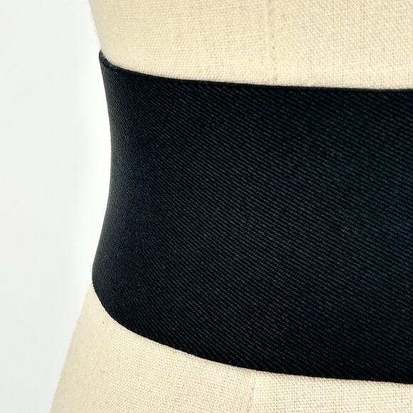 Vintage 80s Nan Lewis Leopard Pony Hair Genuine Leather Wide Belt - Picture 5 of 8